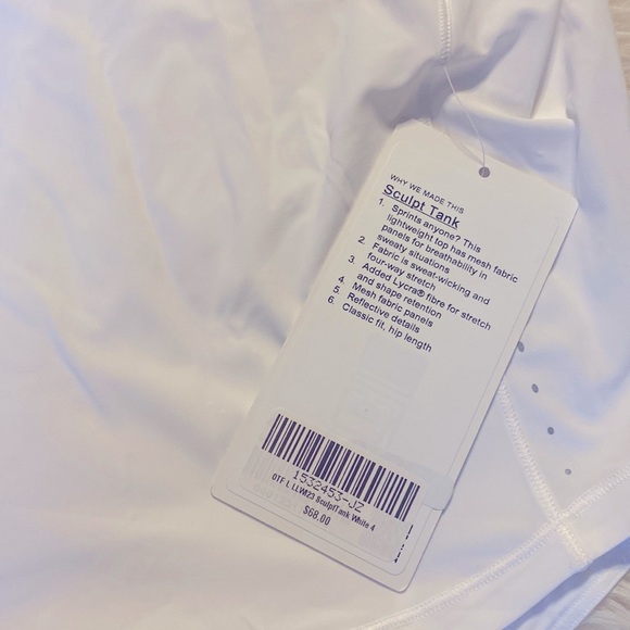 🆕ORANGETHEORY LULULEMON Sculpt Tank, Size 12 - Picture 6 of 8